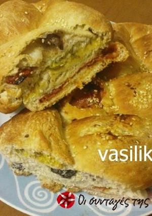 Φωτογραφία της συνταγής Ψωμάκι κοτσίδα γεμιστό