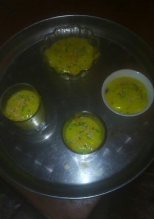 صورة لوصفة حلى كاسات الكاسترد