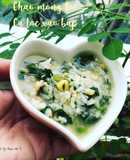 Cháo mồng tơi cá lóc xào bắp