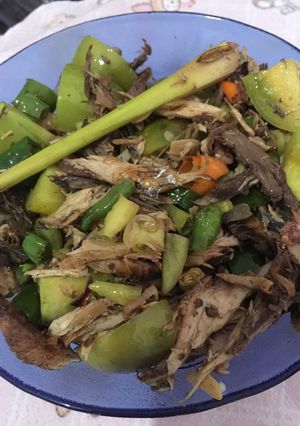 Foto resep Tongkol suwir dan pete cabai hijau superrr pedassss