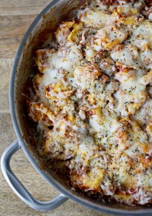 A picture of Cheap and Easy One Pan Sausage and Tortellini!.