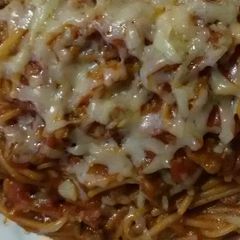 A picture of Spaghetti bolognese.