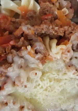 Foto resep Fusilli saus bolognese