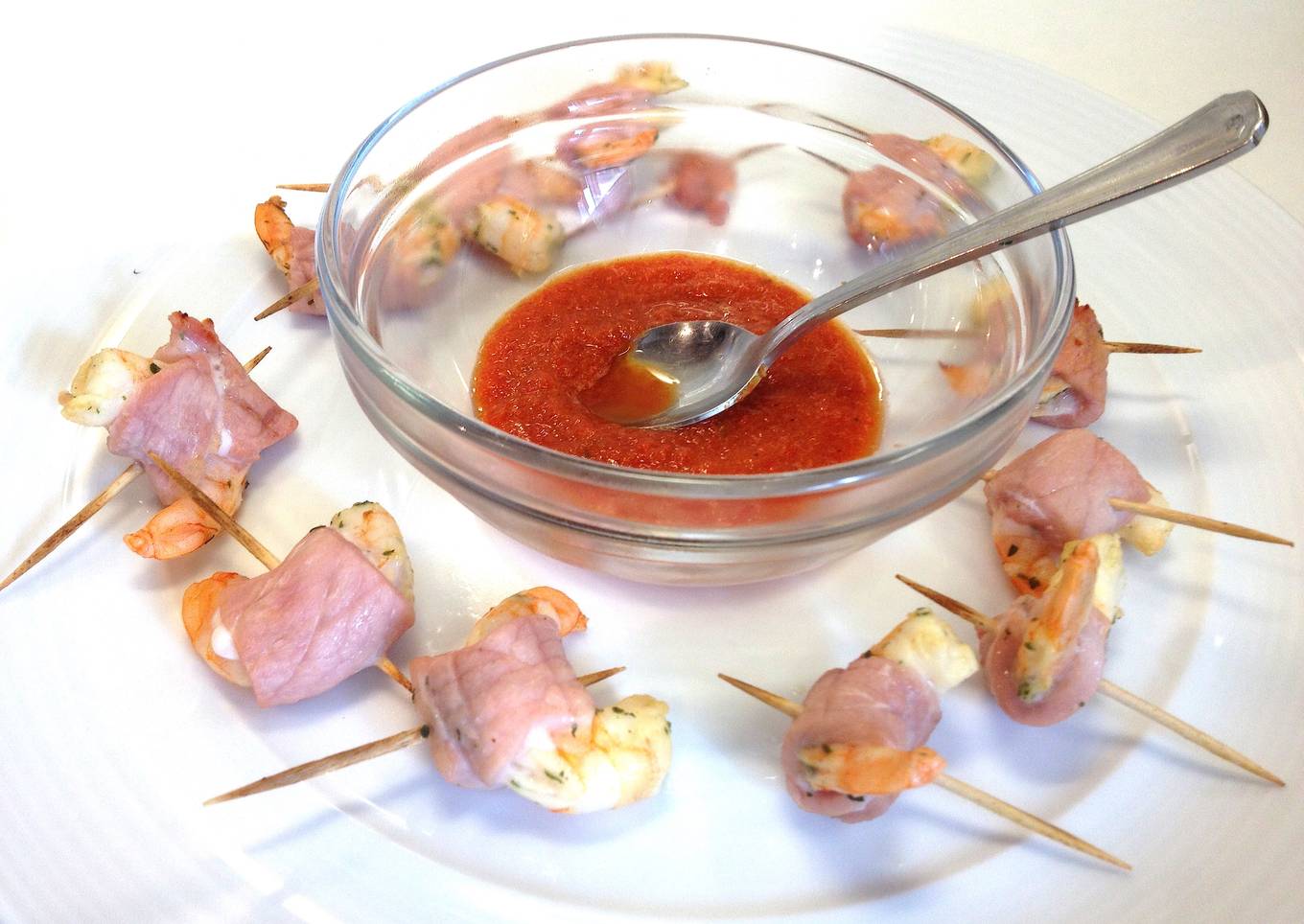 Bacon Wrapped Shrimp khebạbs