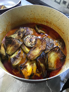 عکسی از دستور خورش بادمجان