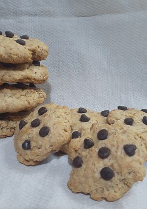 Una foto de Galletitas con chips de chocolate, sin azúcar