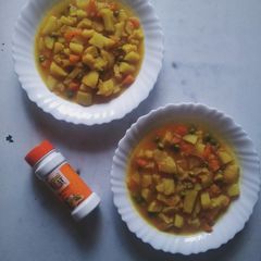 A picture of Tumeric Matoke.