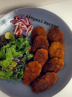 عکسی از دستور کتلت دال عدس
