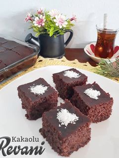 Foto resep Kakaolu Revani (Semolina Cake in Sugar Syrup)