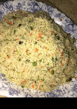 صورة لوصفة ارز بسمتي بالخضار علي طريقتي 🍛