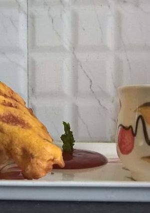 A picture of Bread pakora.