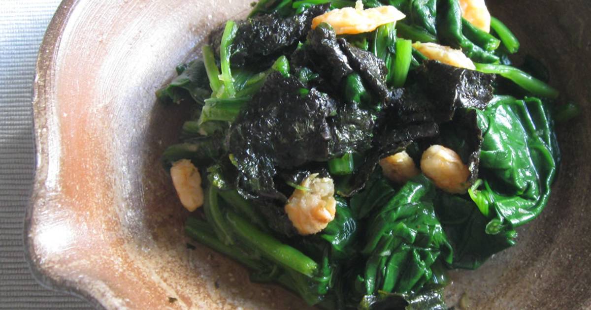 ‘Ohitashi’ Marinated Spinach & Nori Recipe by Hiroko Liston Cookpad