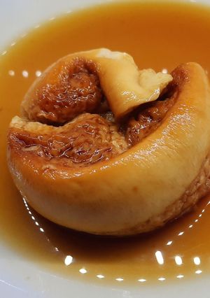 Una foto de Flan en taza RIQUISIMO