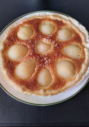 Une photo de Tarte aux poires et à la crème d'amande