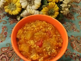 یتیمچه یا خوراک بادمجان و عدس