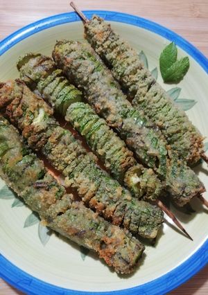 Foto di Spiedini🍢 di zucchine in airfryer 🥒🌿
