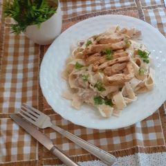 A picture of Fettuccine alferado pasta.