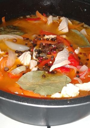 Una foto de Pollo al escabeche