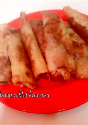 Foto resep Piscokjusu..(pisang coklat,keju,susu)