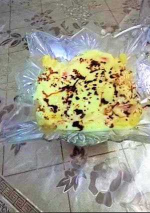 A picture of Fruit Custard Trifle😋😍.