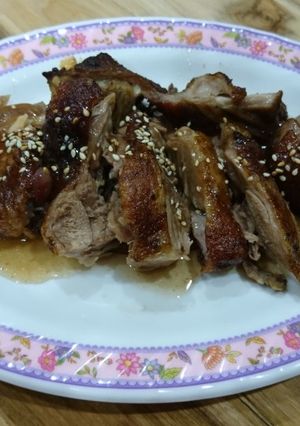 Hình của món Vịt chiên sốt me.