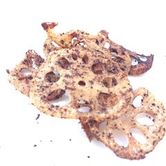 A picture of Baked Lotus Root With Sichuan Peppercorns.