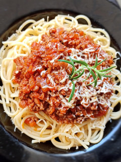 A picture of Spaghetti Bolognese.