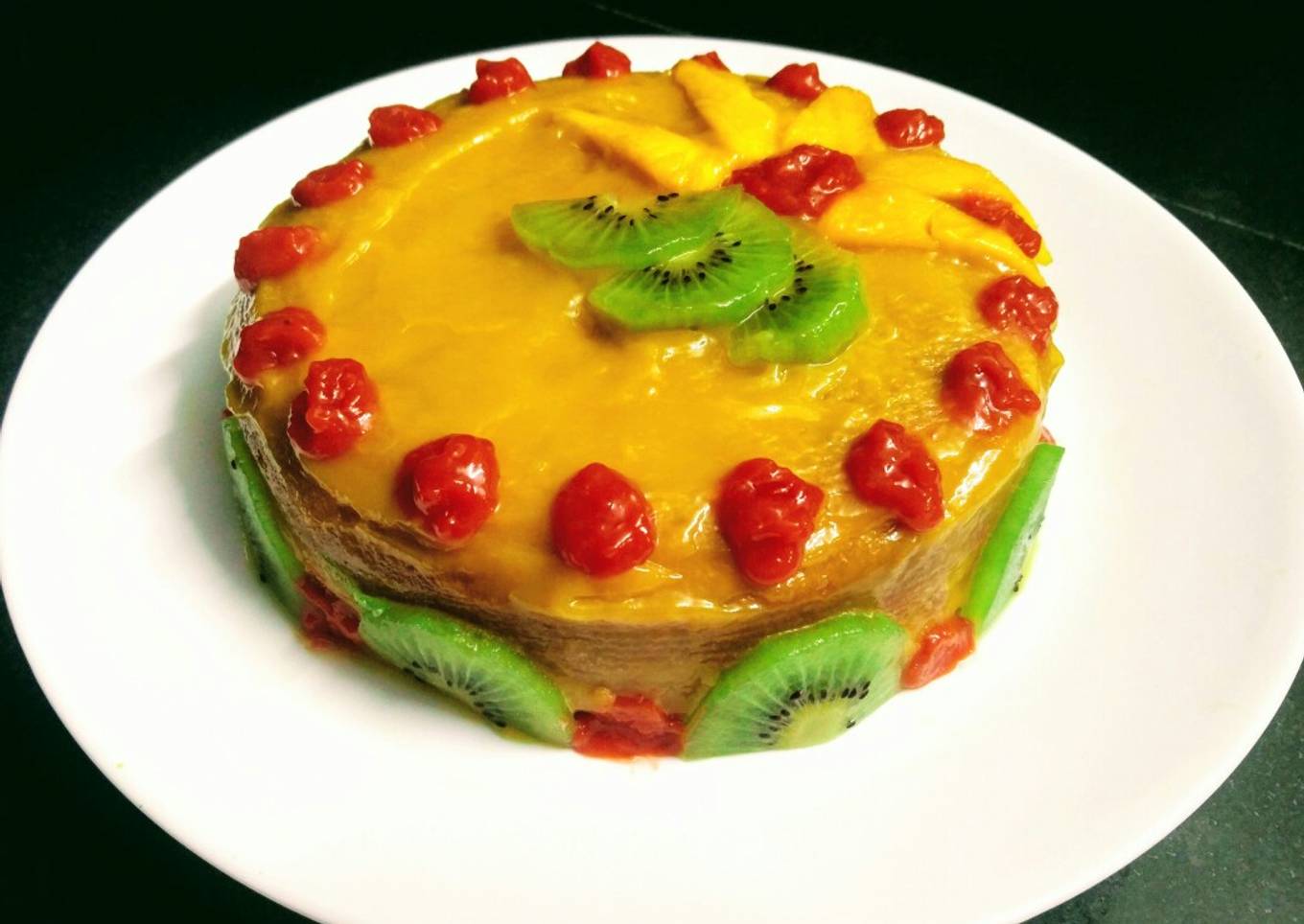 Mango Cake With Mango Glaze