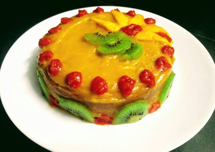 Mango Cake With Mango Glaze