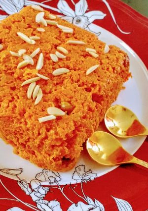 A picture of Gajar (Carrot) Halwa.