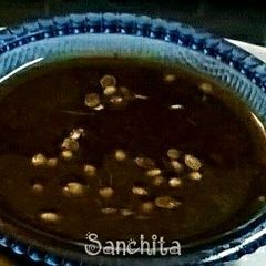 A picture of Tamarind Dates Saunth Chutney /Sauce.