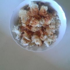 A picture of Mashed fried yam.