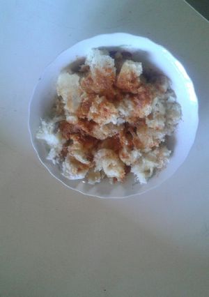 A picture of Mashed fried yam.