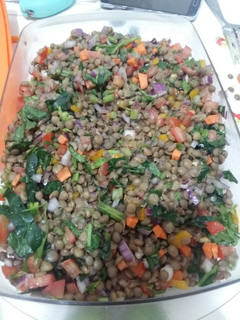 Una foto de Ensalada de lentejas