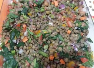 Una foto de Ensalada de lentejas