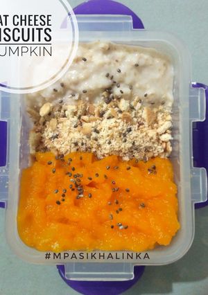 Foto resep Mpasi 8 bulan OAT CHEESE BISCUITS PUMPKIN