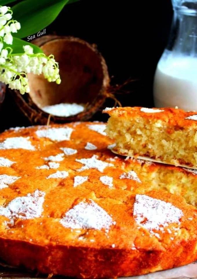 Кокосово-яблучний пиріг