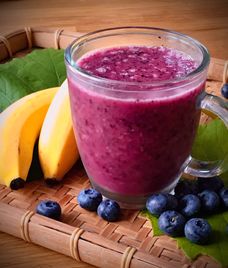 smoothie chuối yến mạch