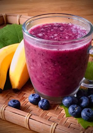 Hình của món 🌱 Sinh Tố Chuối Việt Quất (Vegan).