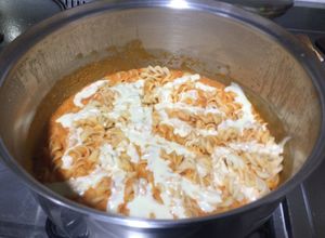 Una foto de Pasta en salsa de jitomate