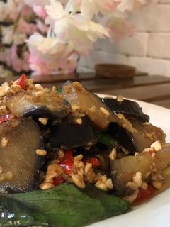 รูปของ ผัดมะเขือม่วงกับเต้าหู้อ่อน (เจ) 🌶🌱🍆