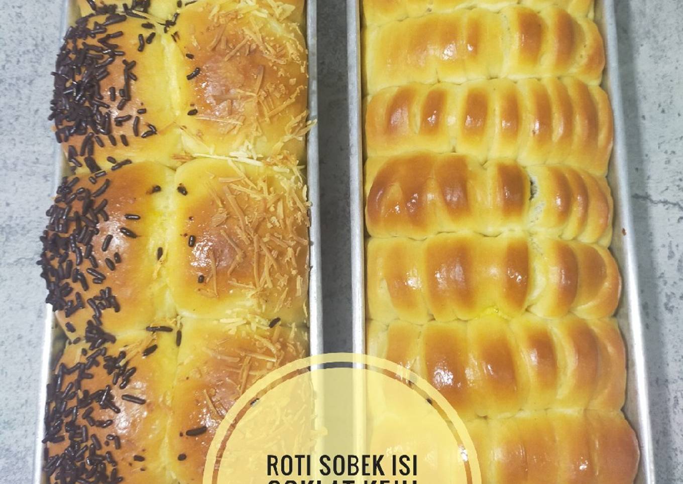 Roti Sobek Isi Coklat Keju