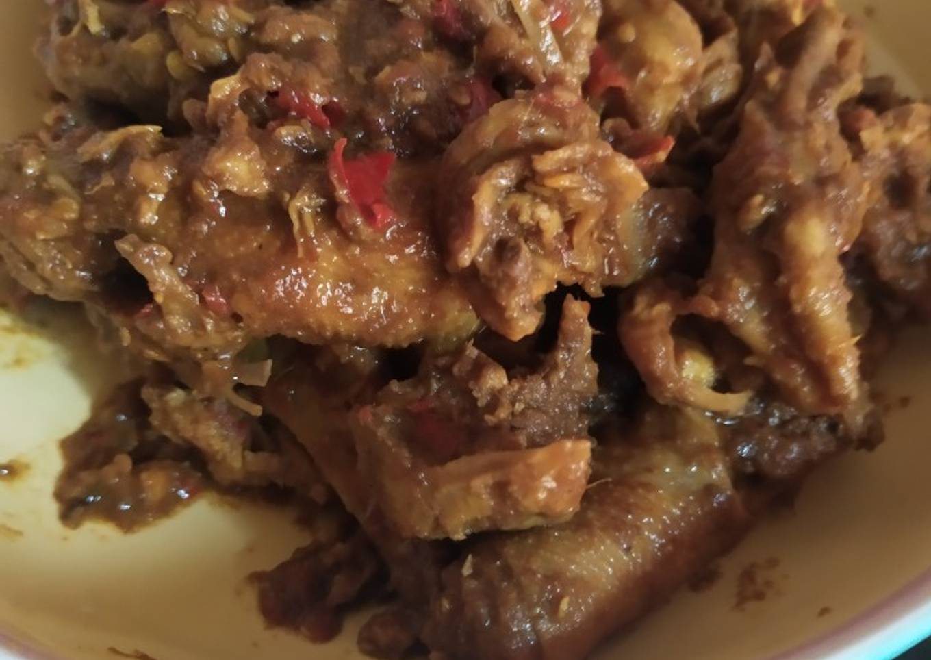 Tulangan ayam Dan ceker pedas manis