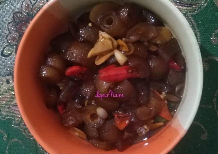 Easiest Way to Cook Appetizing Kikil Kecap Pedas