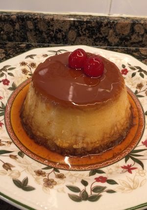 Foto principal de Flan de leche de coco y queso mascarpone