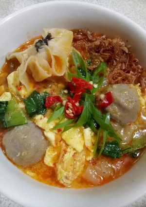 Foto resep Seblak kuetiaw kuah pedas/ kuetiaw rebus pedas