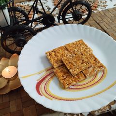 A picture of Peanut Sesame Seeds Chikki.