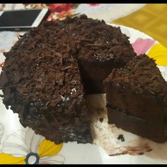 Egg less Chocolate Cake(without oven) A picture of Egg less Chocolate Cake(without oven).