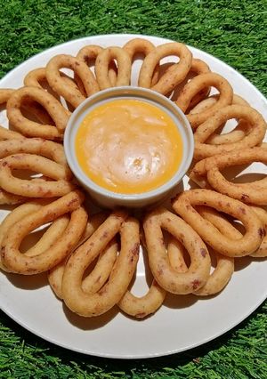 Foto resep Eggless Churros Kornet dengan Saus Keju