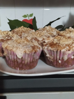 Una foto de Muffins Crumble de Manzana sin Tacc